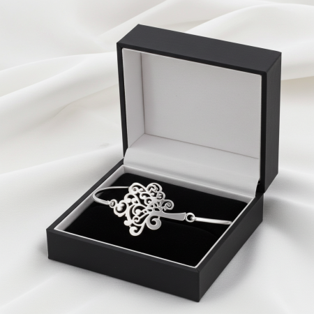 Bratara Arbore Cosmic  fixă din argint Sterling 925 [2]