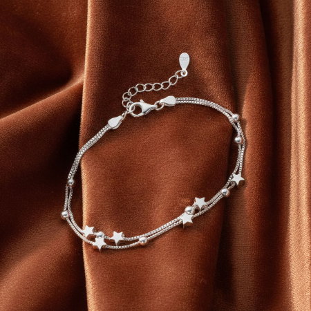 BRATARI - Bratara cu bile si stelute din argint Sterling 925
