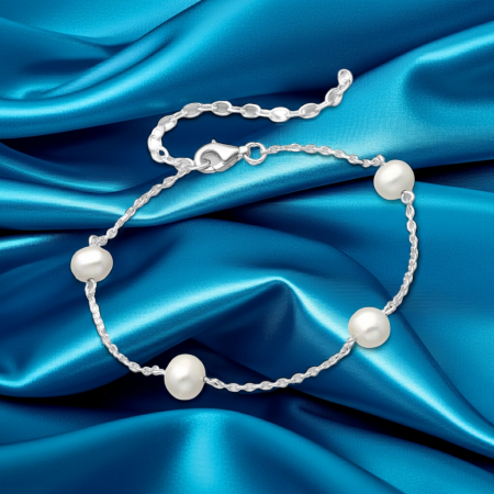 Bratara din argint Sterling 925 cu perle de apa dulce [2]