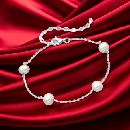 Bratara din argint Sterling 925 cu perle de apa dulce [4]