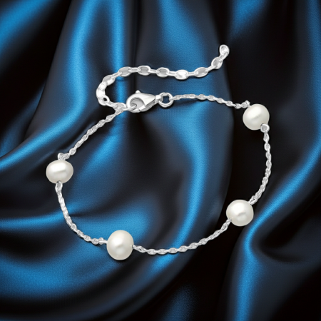 Bratara din argint Sterling 925 cu perle de apa dulce [3]