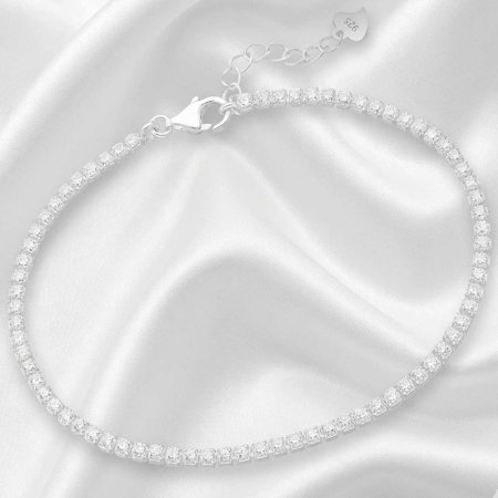 BRATARI ARGINT CU PIETRE - Bratara Tennis din argint Sterling  925 cu diamante simulate