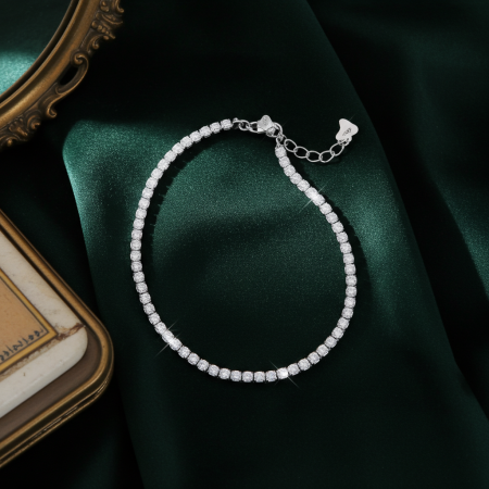 BRATARI - Bratara Tennis din argint Sterling  925 cu diamante simulate