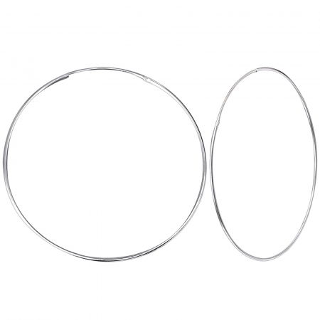 CERCEI ARGINT SIMPLI - Cercei Creole 5cm din Argint Sterling