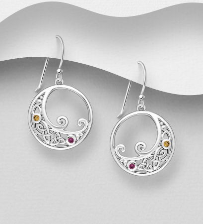 CERCEI ARGINT DAMA - Cercei din argint Sterling 925 stil celtic