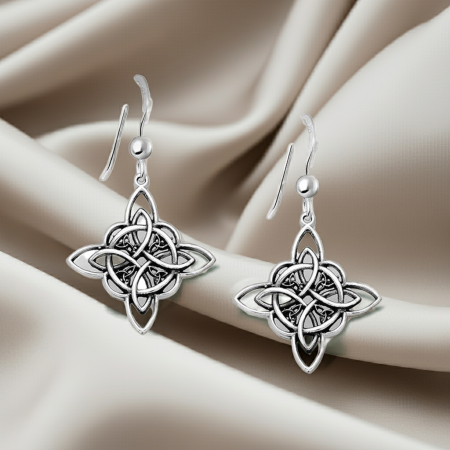 Cercei din argint Sterling 925 stil celtic oxidat [1]