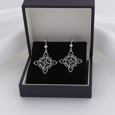Cercei din argint Sterling 925 stil celtic oxidat [6]