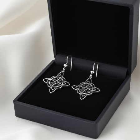 Cercei din argint Sterling 925 stil celtic oxidat [5]