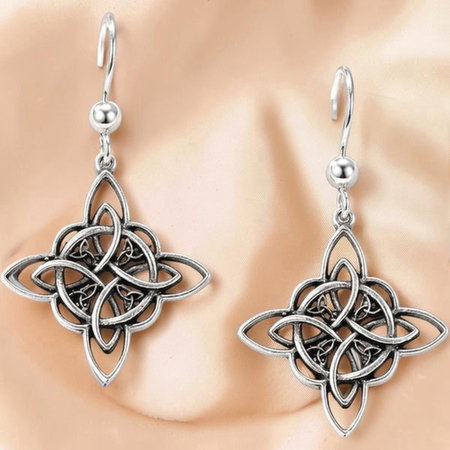 CERCEI ARGINT SIMPLI - Cercei din argint Sterling 925 stil celtic oxidat