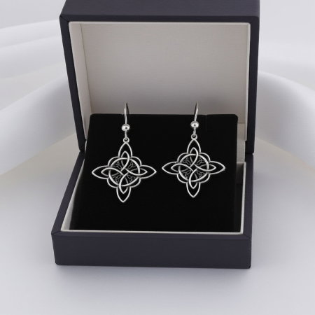 Cercei din argint Sterling 925 stil celtic oxidat [8]