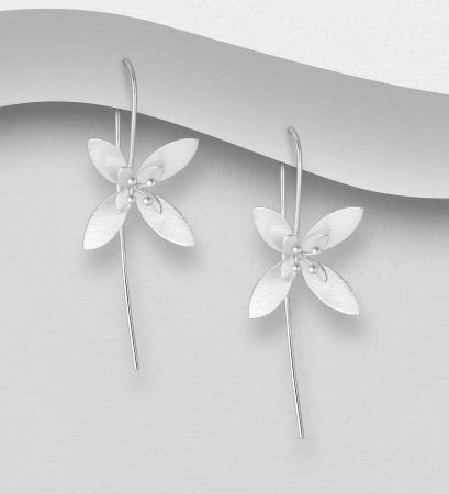 Cercei Floare  din argint Sterling [3]