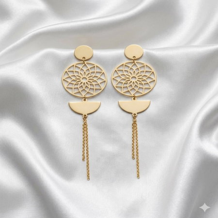 CERCEI ARGINT SIMPLI - cercei-mandala-argint-925-placat-aur-14k-argintify