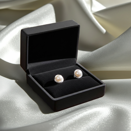 Cercei Push-Back din argint Sterling 925 cu perle de sinteza [1]