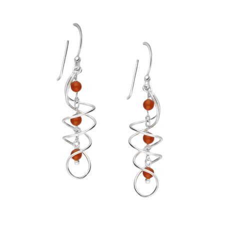 Cercei spiralati din argint Sterling 925 cu diverse pietre semipretioase [10]