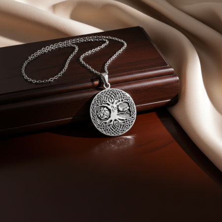 Colier Arborele Vietii din argint sterling 925 model celtic [8]