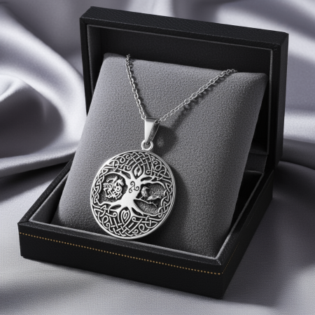 Colier Arborele Vietii din argint sterling 925 model celtic [4]