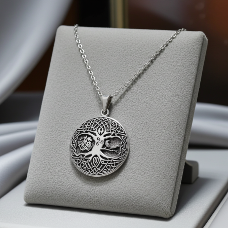 Colier Arborele Vietii din argint sterling 925 model celtic [7]