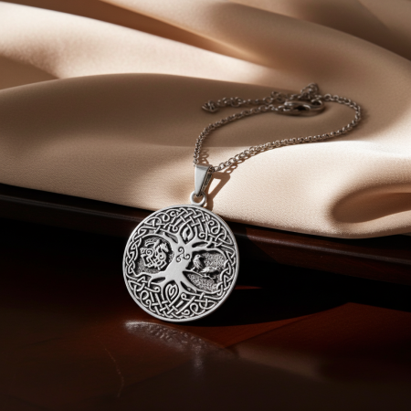 Colier Arborele Vietii din argint sterling 925 model celtic [5]