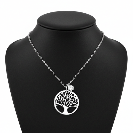 COLIERE ARGINT CU PIETRE - Colier Copacul Vietii din Argint Sterling 925
