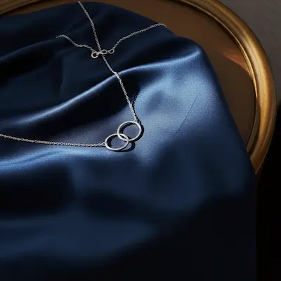 Colier cu inele din argint Sterling 925 [5]