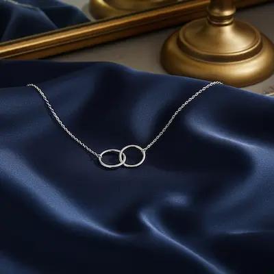 Colier cu inele din argint Sterling 925 [4]