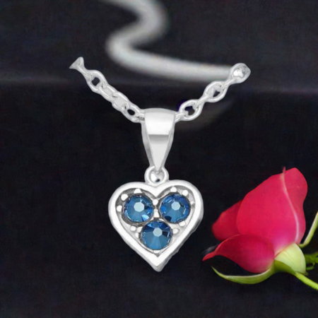 Colier Inima din argint Sterling 925 cu cristale austriece [6]