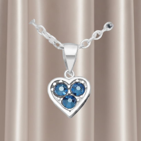 Colier Inima din argint Sterling 925 cu cristale austriece [1]