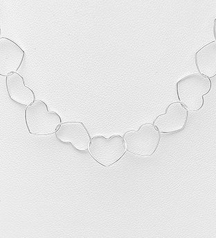 Colier Lant din Inimioare din argint Sterling 925 [1]