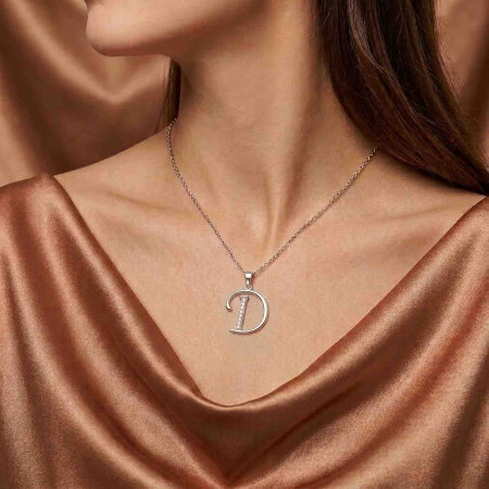 COLIERE ARGINT CU PIETRE - colier-litera-d-din-argint-sterling-925-cu-diamante-simulate