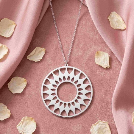 BIJUTERII ARGINT DAMA - colier-mandala-ajurata-din-argint-sterling-925