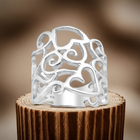 INELE ARGINT SIMPLE - Inel Broderie din argint Sterling 925