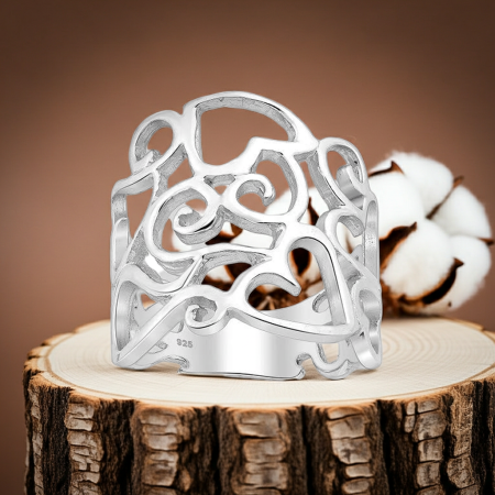 Inel Broderie din argint Sterling 925 [5]