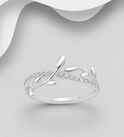 INELE ARGINT CU PIETRE - Inel Lujer din argint Sterling 925 cu diamante simulate