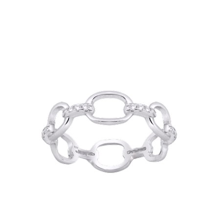 Inel Lant din argint Sterling 925 cu diamante simulate [3]