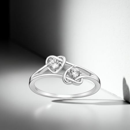 Inel Love din argint Sterling 925 cu diamante simulate [2]