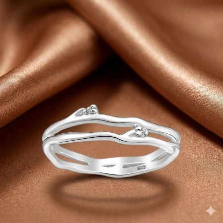 INELE ARGINT DAMA - Inel Ramurica din argint Sterling 925 cu diamante simulate