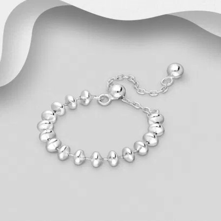 Inel regalabil Lantisor cu bile din argint Sterling 925 [1]