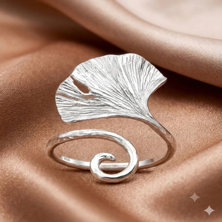 INELE ARGINT DAMA - Inel reglabil Floare din argint Sterling 925
