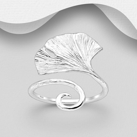 Inel reglabil Floare din argint Sterling 925 [3]
