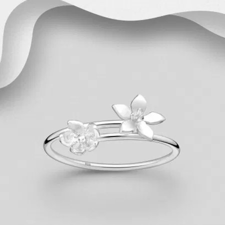 Inel reglabil Flori de Camp din argint Sterling 925 [1]
