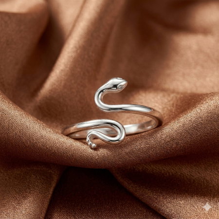 Inel reglabil Sarpe din argint Sterling 925 [1]