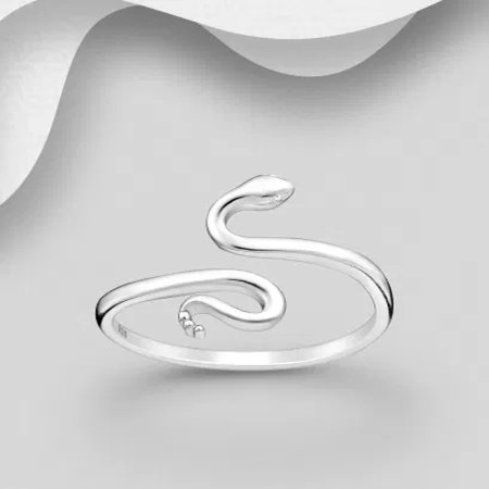 Inel reglabil Sarpe din argint Sterling 925 [3]