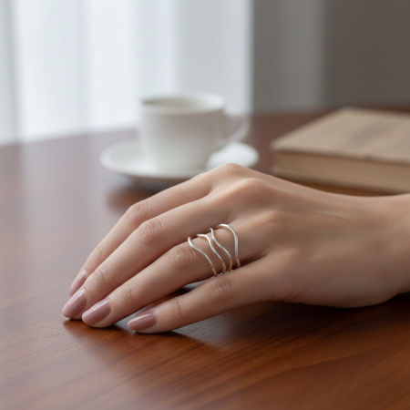 Inel Retea din argint Sterling 925 [2]