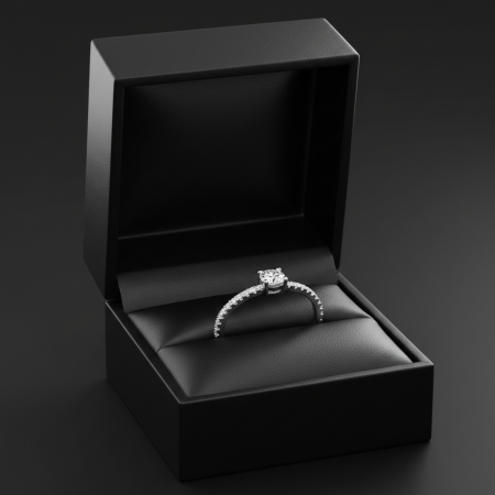 Inel stil logodna din argint Sterling 925 cu diamante simulate [1]