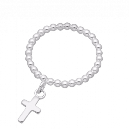 INELE ARGINT SIMPLE - Inel Bile cu cruciulita din argint Sterling 925