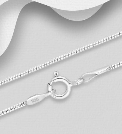 BIJUTERII ARGINT - Lantisor tip sarpe din argint Sterling 925 1.0 mm