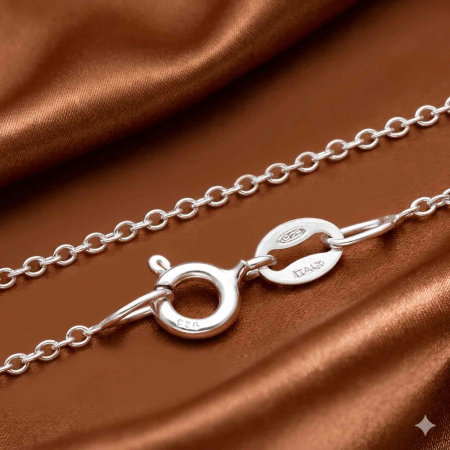 LANTISOARE ARGINT DAMA - Lantisor Rollo din argint Sterling 925 Italia 2 mm