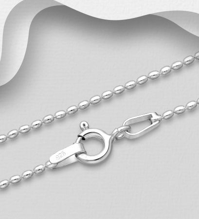 BIJUTERII ARGINT - Lantisor tip orez din argint Sterling 925