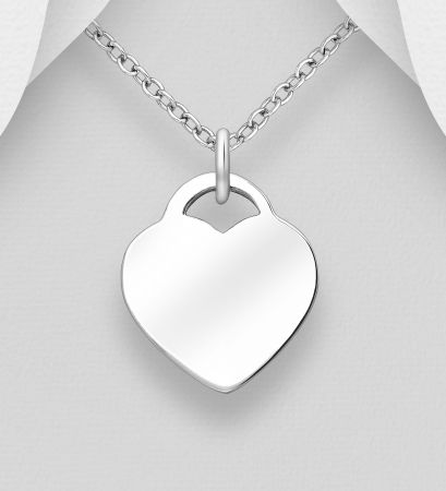 Colier din argint Sterling 925 tip inimioara [1]