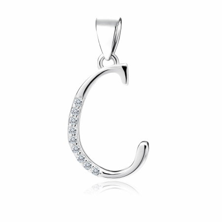 PANDANTIVE ARGINT CU PIETRE - pandantiv-litera-c-din-argint-sterling-925-cu-diamante-simulate